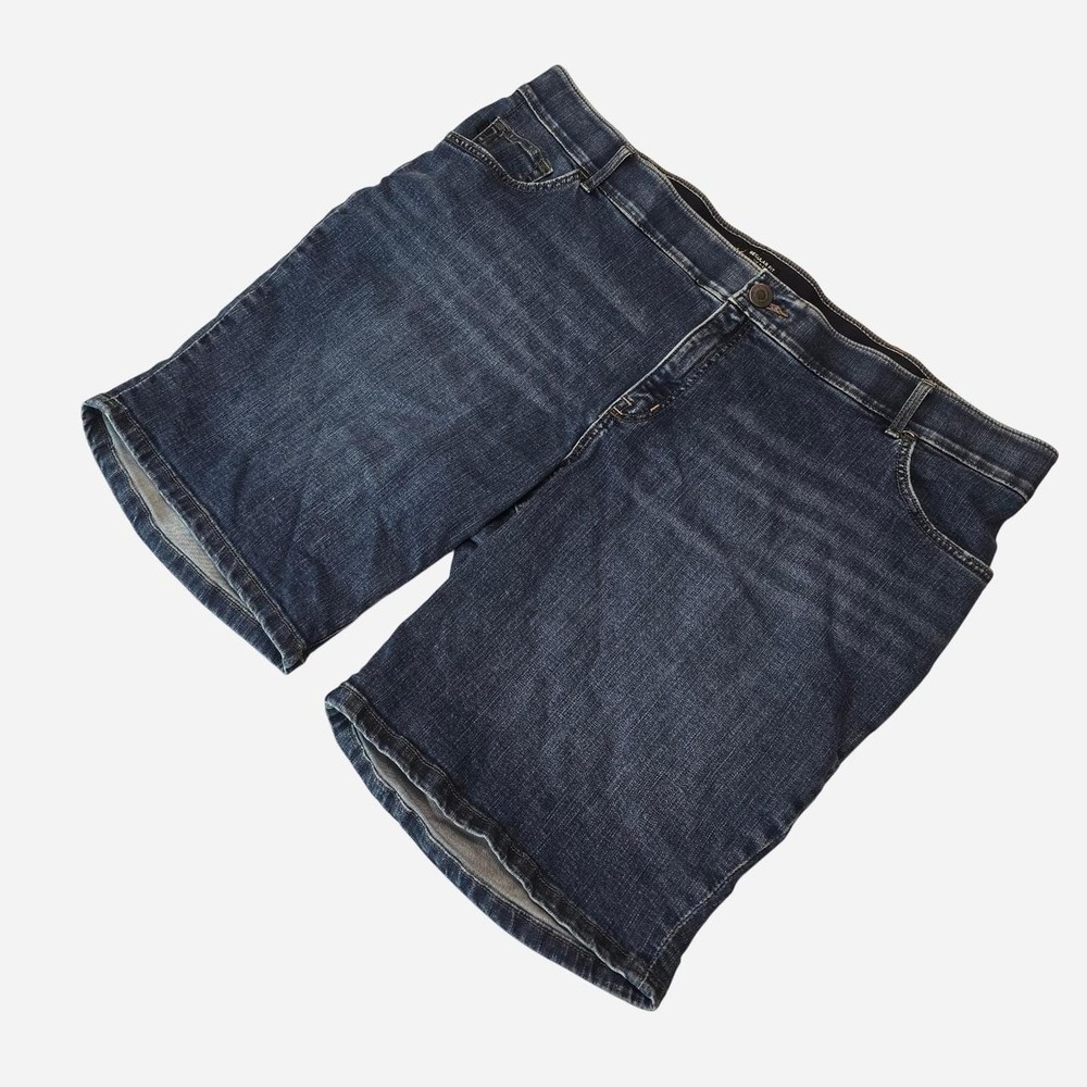 Lee Dark Blue Short Denim Mid Rise Women's- Medium